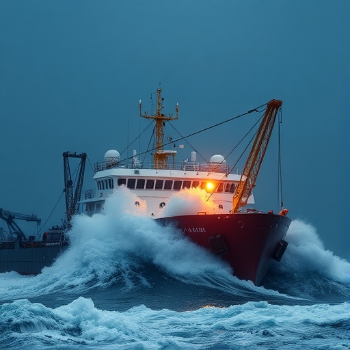 海底電纜受損的情境