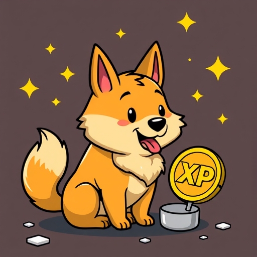 狗狗幣和瑞波幣的卡通形象