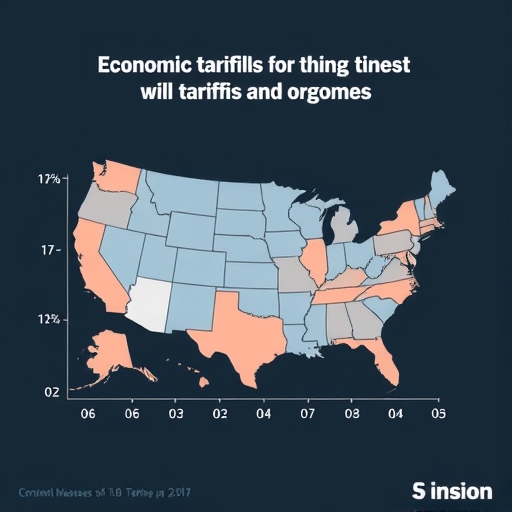 顯示關稅對經濟影響的圖表