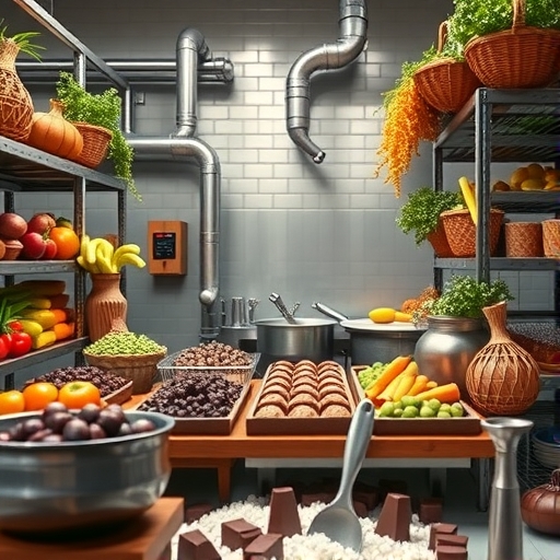 現代化的巧克力生產設備