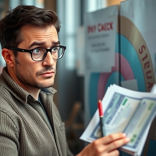 一位男子正在街頭交易股票