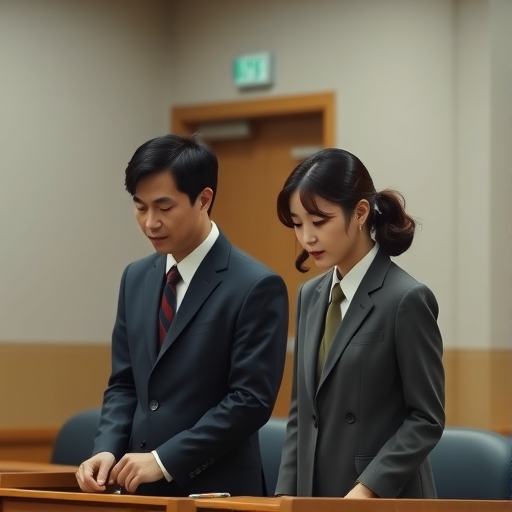 韓國法庭中的戲劇性審判場面