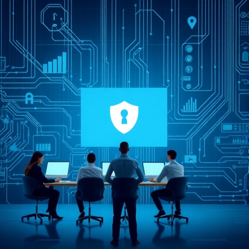 年輕駭客團隊正在進行網路攻擊模擬