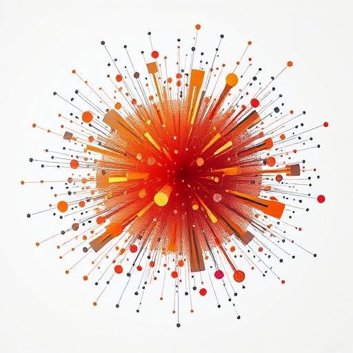 資料爆炸的視覺化圖示