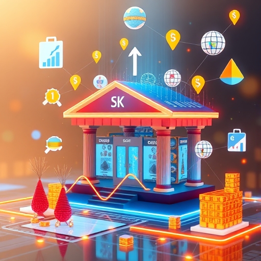 數位銀行轉型的概念圖