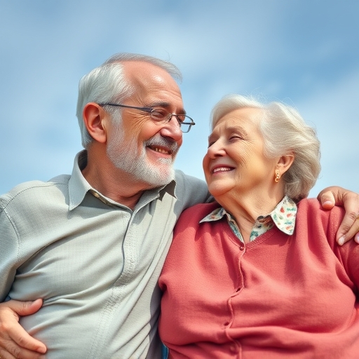 一對老年夫婦正享受平靜的退休生活
