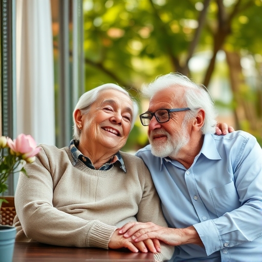 年長夫婦在家中規劃退休金