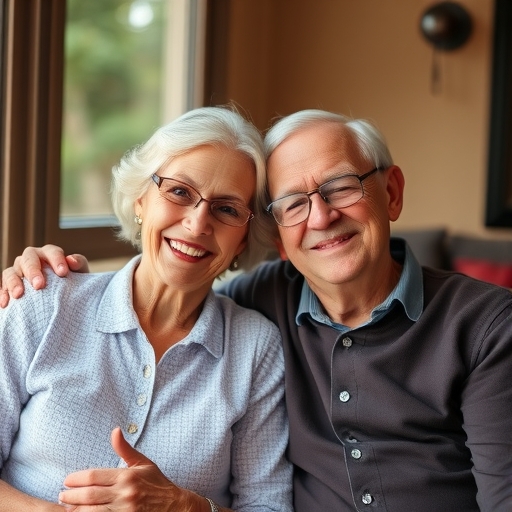 一對年長夫婦在戶外享受退休生活