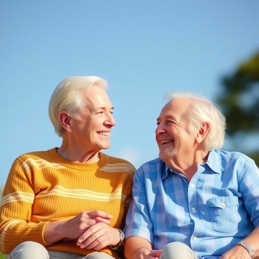 年長夫婦在戶外散步享受退休生活