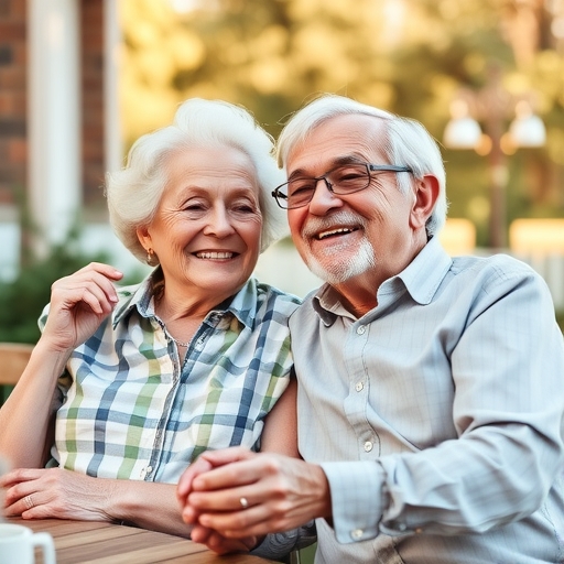 一對年長夫婦享受退休生活