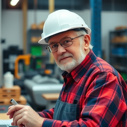 一位中高齡員工在面試中
