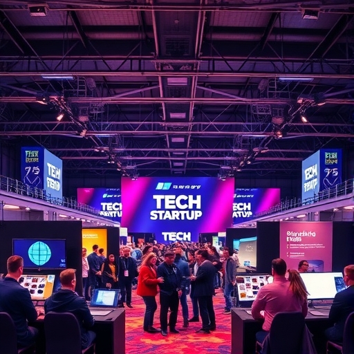 多元科技領域的展示攤位