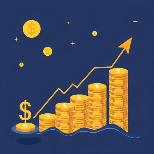 全球市場的金融增長插圖