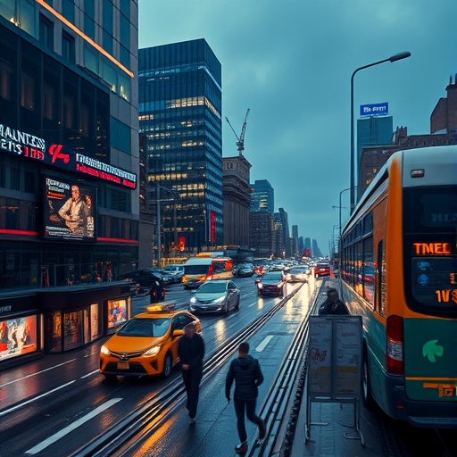 一位男子正在街頭交易股票