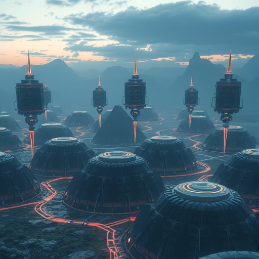 未來主題的AI科技風景