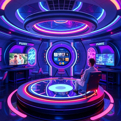 未來感的娛樂平台設計