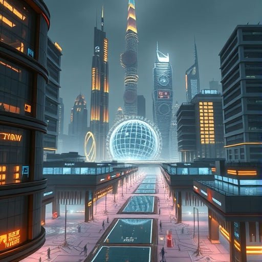 未來式金融城市的景觀