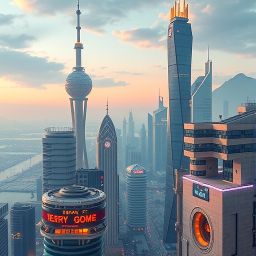 未來式金融城市的景觀