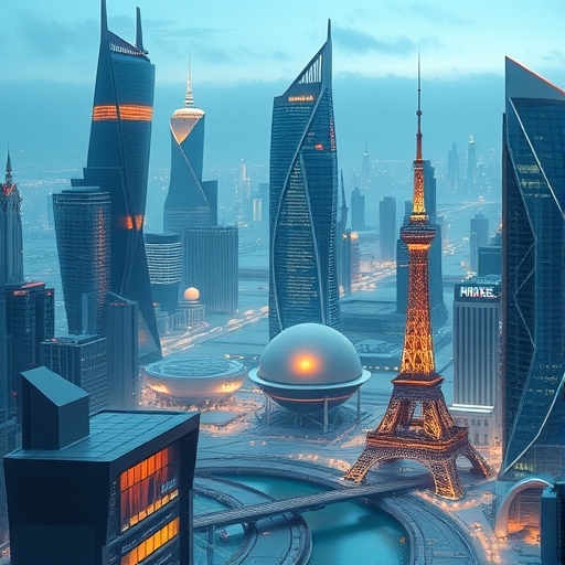 未來式金融城市的景觀