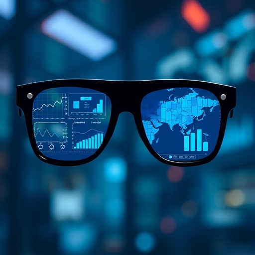 高科技反射式波導片的示意圖