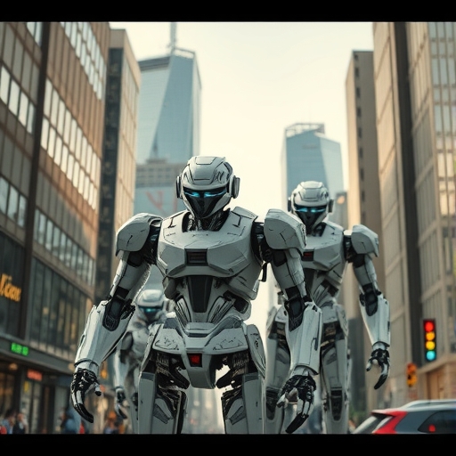 具身AI機器人在城市中運作