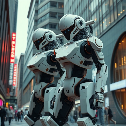 未來城市環境中的機器人