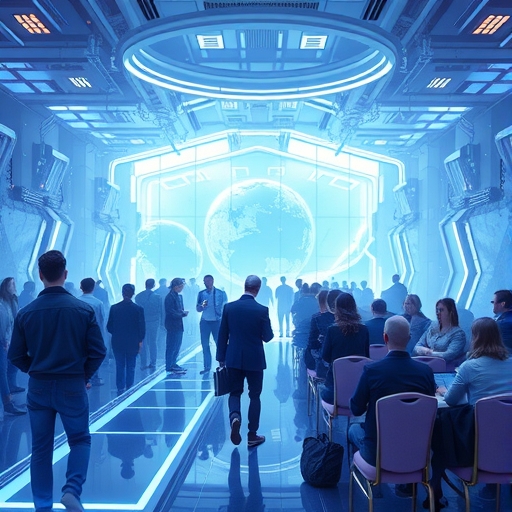 未來派科技大會場景