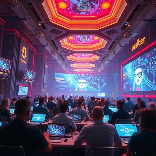 未來派科技大會場景