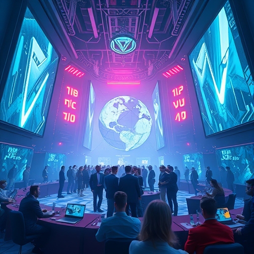 未來派科技大會場景