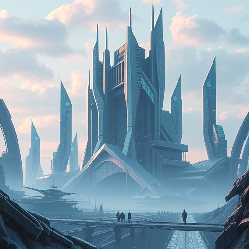 高科技的未來景觀