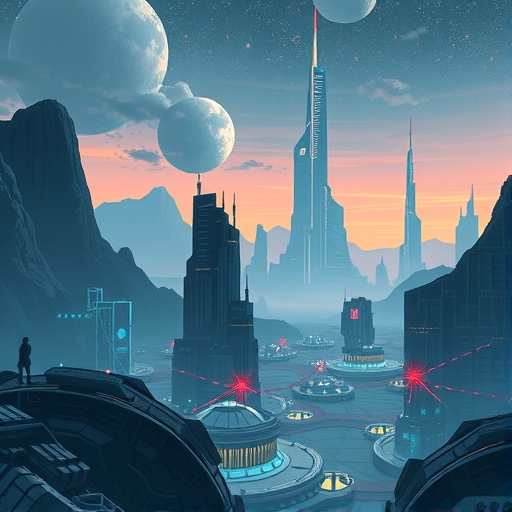 未來主義科技環境