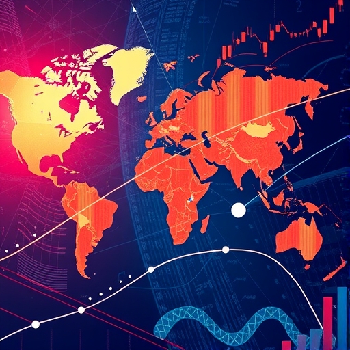 全球貿易動態的示意圖