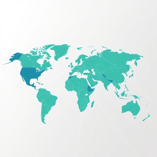 全球貿易動態的示意圖