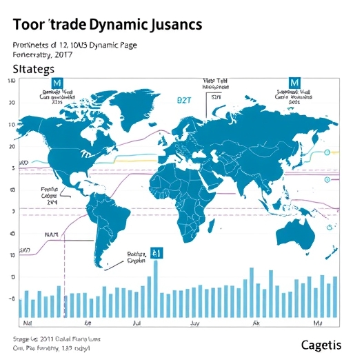 全球貿易動態的示意圖