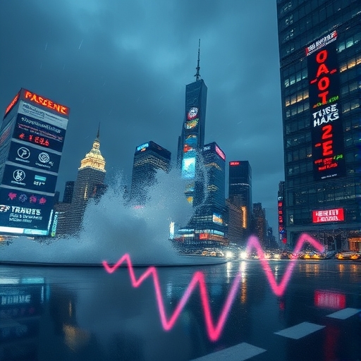 全球金融市場動盪的圖像