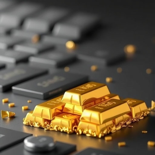 聯準會會議室內的桌上擺放著金條