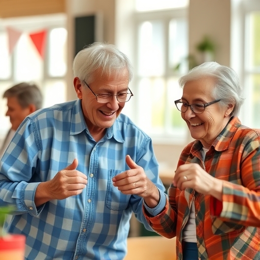 長者在社區活動中展現快樂