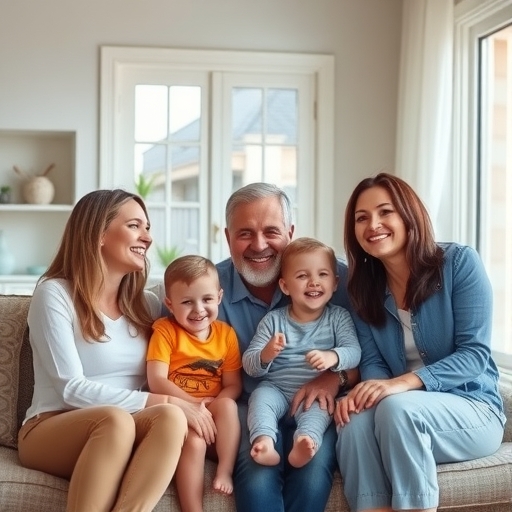 一家人新家中的溫馨時刻