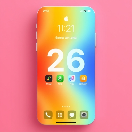 iOS 26 介面設計示意圖一