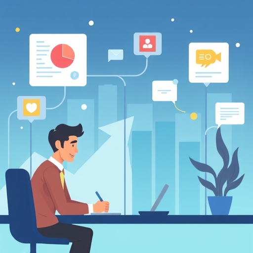 一位求職者通過手機尋找工作