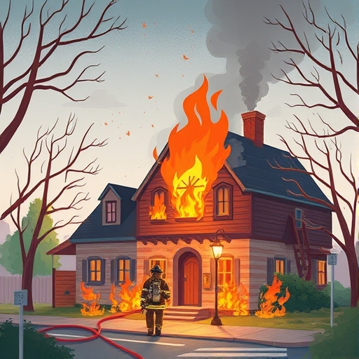 一個火災事件的插圖