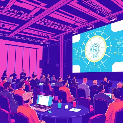 科技會議的插圖