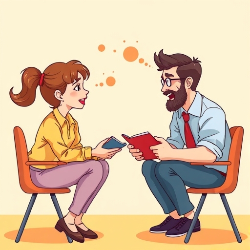 一位退休教授在輔導學生