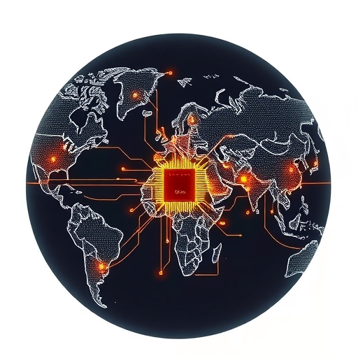 全球晶片供應鏈的插圖