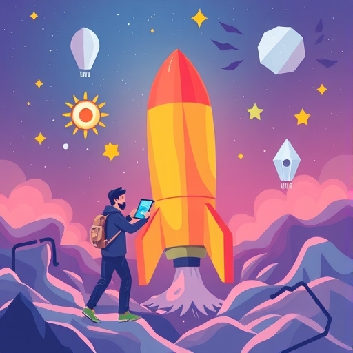 創新新創公司的插畫