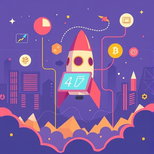 創新新創公司的插畫