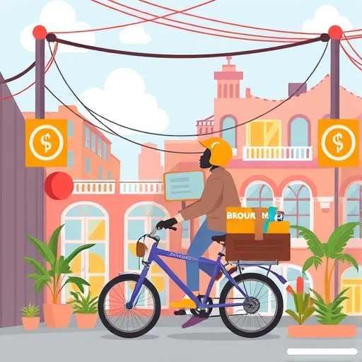 印度快速商務的插圖