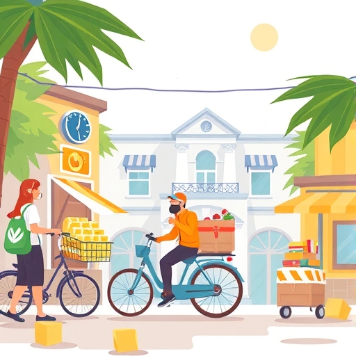 印度快速商務的插圖