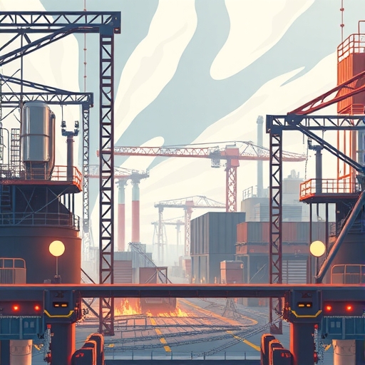 鋼鐵市場的插圖