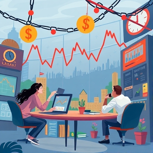 一群投資者在社群平台上交易